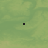 Shaded relief of the 46 km around Perm, drawn from the GMTED2010 grid