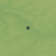 Shaded relief of the 46 km around Balezino, drawn from the GMTED2010 grid