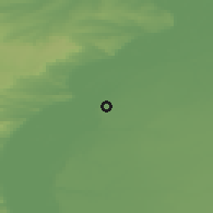 Shaded relief of the 49 km around Privolzhskiy, drawn from the GMTED2010 grid