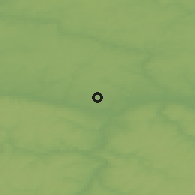 Shaded relief of the 48 km around Protvino, drawn from the GMTED2010 grid