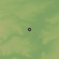 Shaded relief of the 48 km around Rayevskiy, drawn from the GMTED2010 grid