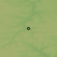 Shaded relief of the 48 km around Barysh, drawn from the GMTED2010 grid