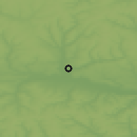 Shaded relief of the 49 km around Rossosh, drawn from the GMTED2010 grid