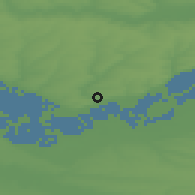 Shaded relief of the 51 km around Rostov-na-Donu, drawn from the GMTED2010 grid