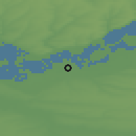 Shaded relief of the 51 km around Bataysk, drawn from the GMTED2010 grid