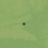 Shaded relief of the 49 km around Rylsk, drawn from the GMTED2010 grid