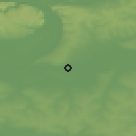Shaded relief of the 48 km around Samara, drawn from the GMTED2010 grid