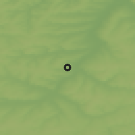 Shaded relief of the 48 km around Saransk, drawn from the GMTED2010 grid