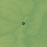 Shaded relief of the 49 km around Semiluki, drawn from the GMTED2010 grid