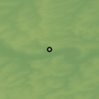 Shaded relief of the 47 km around Sergach, drawn from the GMTED2010 grid