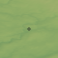 Shaded relief of the 42 km around Severnyy, drawn from the GMTED2010 grid