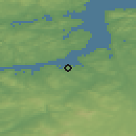 Shaded relief of the 41 km around Severomorsk, drawn from the GMTED2010 grid