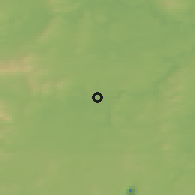 Shaded relief of the 45 km around Severouralsk, drawn from the GMTED2010 grid