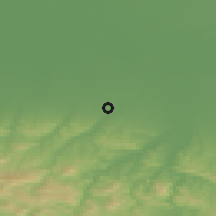 Shaded relief of the 52 km around Severskaya, drawn from the GMTED2010 grid