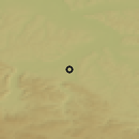 Shaded relief of the 49 km around Shelekhov, drawn from the GMTED2010 grid