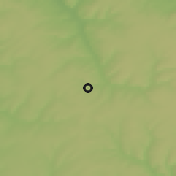 Shaded relief of the 48 km around Belebey, drawn from the GMTED2010 grid