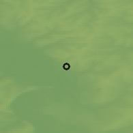 Shaded relief of the 47 km around Shumerlya, drawn from the GMTED2010 grid