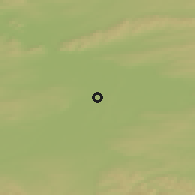Shaded relief of the 48 km around Shushenskoye, drawn from the GMTED2010 grid