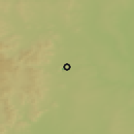 Shaded relief of the 48 km around Sibay, drawn from the GMTED2010 grid