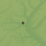 Shaded relief of the 49 km around Belgorod, drawn from the GMTED2010 grid