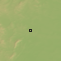 Shaded relief of the 47 km around Snezhinsk, drawn from the GMTED2010 grid
