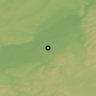 Shaded relief of the 47 km around Sosnovoborsk, drawn from the GMTED2010 grid