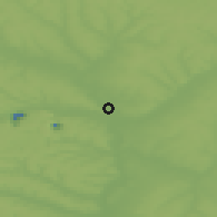 Shaded relief of the 49 km around Staryy Oskol, drawn from the GMTED2010 grid