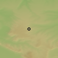 Shaded relief of the 51 km around Stavropol, drawn from the GMTED2010 grid