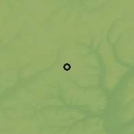 Shaded relief of the 49 km around Stroitel, drawn from the GMTED2010 grid