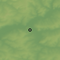 Shaded relief of the 48 km around Sukhodol, drawn from the GMTED2010 grid