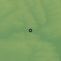 Shaded relief of the 50 km around Surovikino, drawn from the GMTED2010 grid
