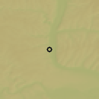 Shaded relief of the 48 km around Svirsk, drawn from the GMTED2010 grid