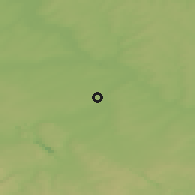 Shaded relief of the 48 km around Belovo, drawn from the GMTED2010 grid