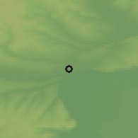 Shaded relief of the 48 km around Syzran, drawn from the GMTED2010 grid