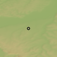 Shaded relief of the 47 km around Tayshet, drawn from the GMTED2010 grid