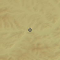 Shaded relief of the 47 km around Tynda, drawn from the GMTED2010 grid