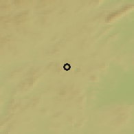 Shaded relief of the 48 km around Uchaly, drawn from the GMTED2010 grid