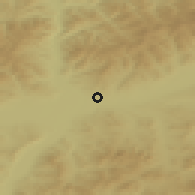 Shaded relief of the 49 km around Ulan-Ude, drawn from the GMTED2010 grid