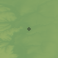 Shaded relief of the 49 km around Uryupinsk, drawn from the GMTED2010 grid