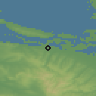 Shaded relief of the 51 km around Varenikovskaya, drawn from the GMTED2010 grid