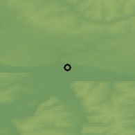 Shaded relief of the 47 km around Vasilyevo, drawn from the GMTED2010 grid