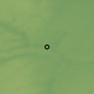 Shaded relief of the 45 km around Velsk, drawn from the GMTED2010 grid