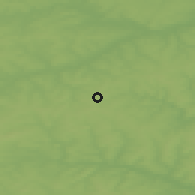 Shaded relief of the 46 km around Vereshchagino, drawn from the GMTED2010 grid