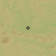 Shaded relief of the 47 km around Vikhorevka, drawn from the GMTED2010 grid