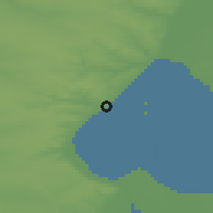 Shaded relief of the 50 km around Volgograd, drawn from the GMTED2010 grid