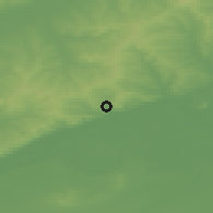 Shaded relief of the 49 km around Volsk, drawn from the GMTED2010 grid