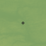 Shaded relief of the 47 km around Voskresensk, drawn from the GMTED2010 grid