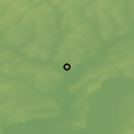 Shaded relief of the 47 km around Votkinsk, drawn from the GMTED2010 grid
