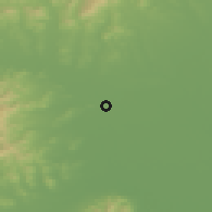 Shaded relief of the 50 km around Birobidzhan, drawn from the GMTED2010 grid