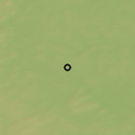 Shaded relief of the 47 km around Yekaterinburg, drawn from the GMTED2010 grid